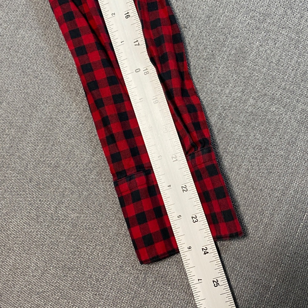 Ralph Lauren Sport Womens Red‎ Black Buffalo Plaid Western Snap Button Shirt 8 - Picture 7 of 9